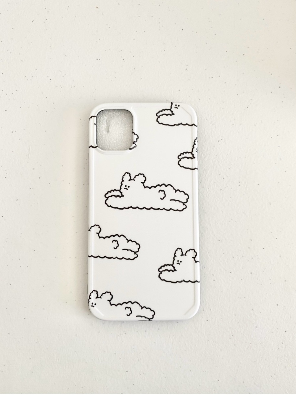 White Cloud Bunny iPhone Case 11